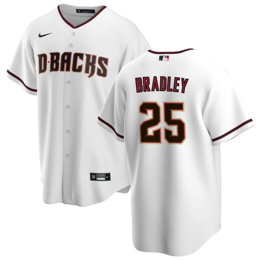 Nike Men #25 Archie Bradley Arizona Diamondbacks Baseball Jerseys Sale-White